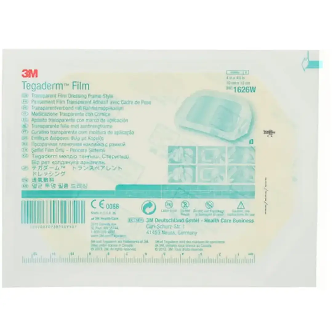 Apósito Transparente Tegaderm Film 10x12 cm — 3M (REF 1626W) 1