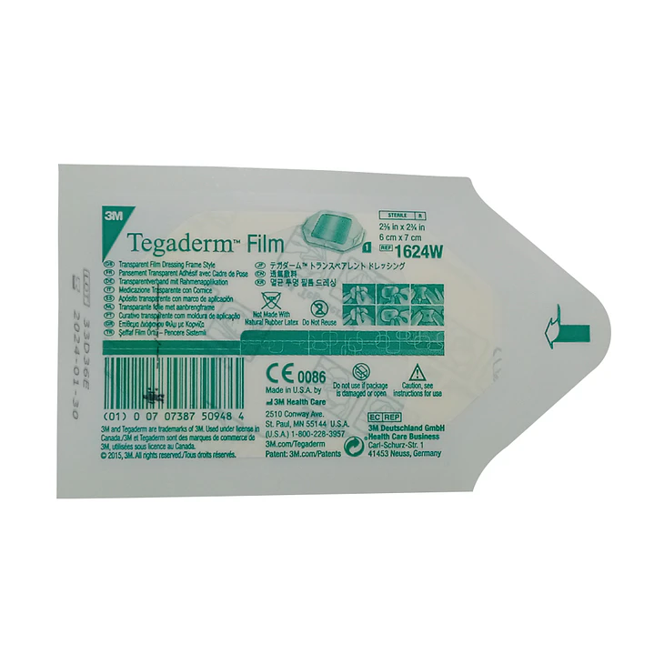 Apósito Transparente Tegaderm Film 6x7 cm — 3M (REF 1624W) 1