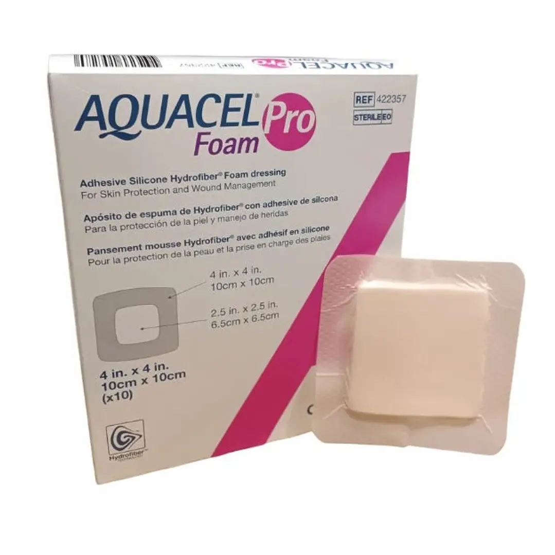 Apósito Espuma Adhesivo Silicona — Aquacel Foam Pro — 10x10 cm — Convatec (REF. 422357) 1