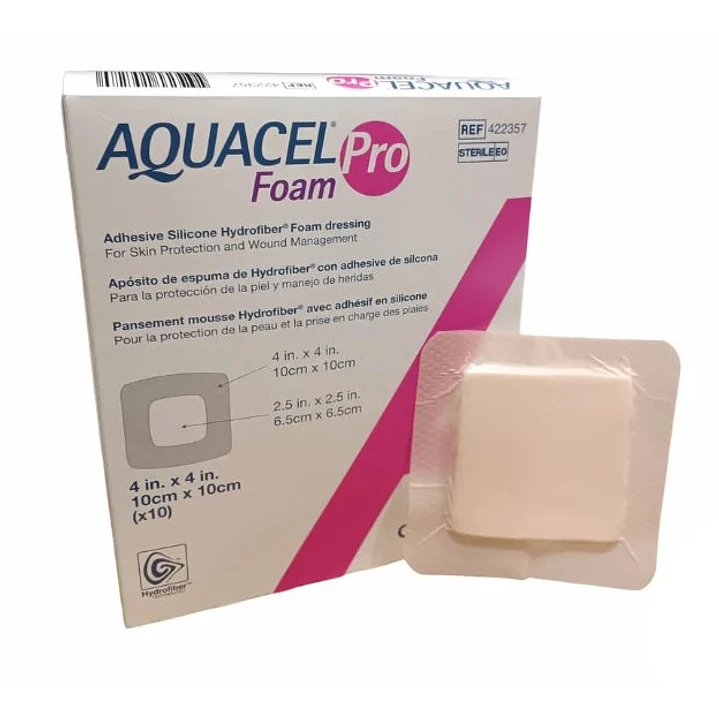 Apósito Espuma Adhesivo Silicona — Aquacel Foam Pro — 10x10 cm — Convatec (REF. 422357) 1