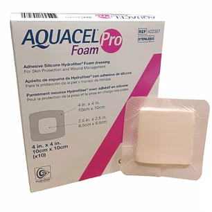 Apósito Espuma Adhesivo Silicona — Aquacel Foam Pro — 10x10 cm — Convatec (REF. 422357)