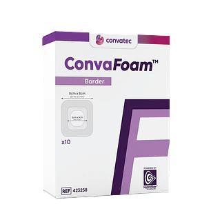 Apósito ConvaFoam Border — 10x10 cm — Convatec (REF. 423259)