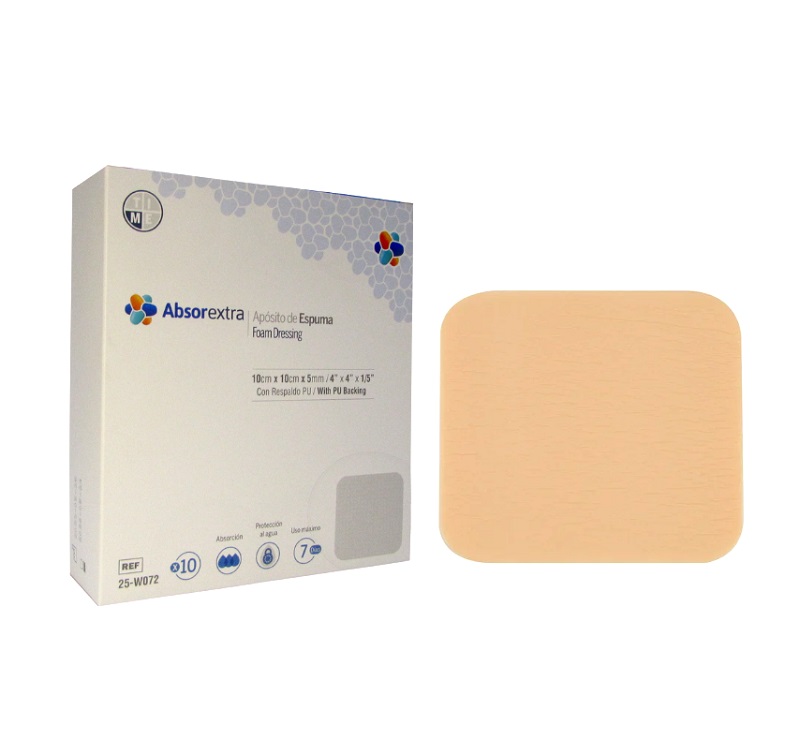 Apósito Espuma Hidrofílica Absorbextra 10x10 cm — Global Healthcare (Ref. 25-W072)