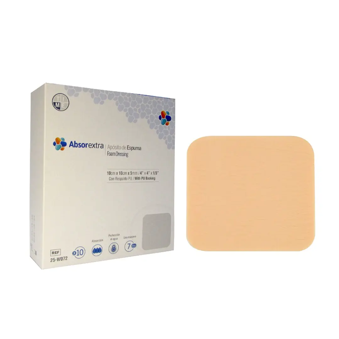 Apósito Espuma Hidrofílica Absorbextra 10x10 cm — Global Healthcare (Ref. 25-W072) 1