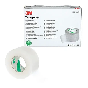 Cinta Plástica Transpore 5 cm — 3M (Ref. 1527-2)