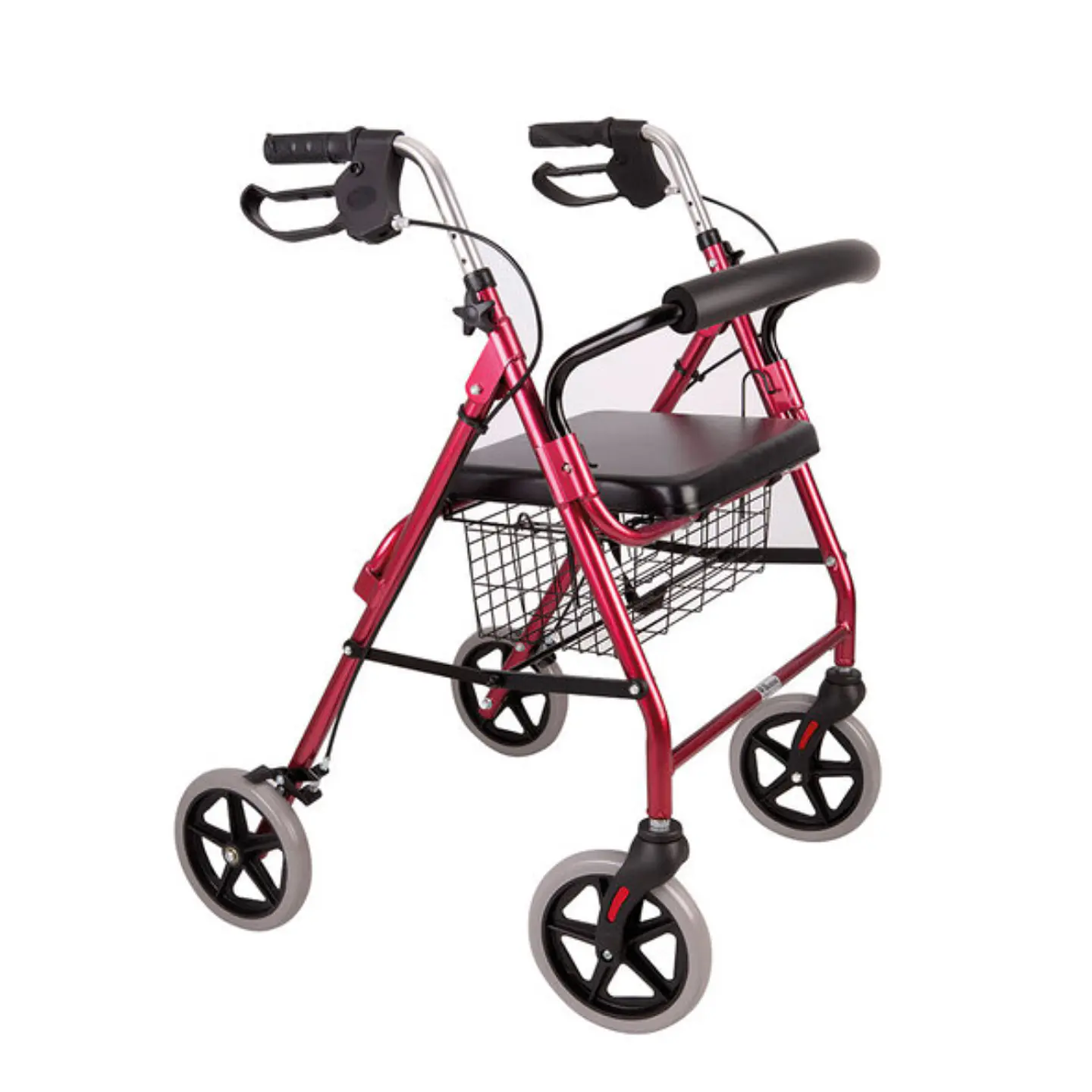 Andador 4 ruedas con asiento y canasto - Blunding 3