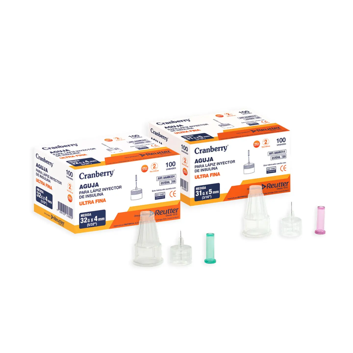 Aguja para lapiz inyector de insulina ultra fina 1