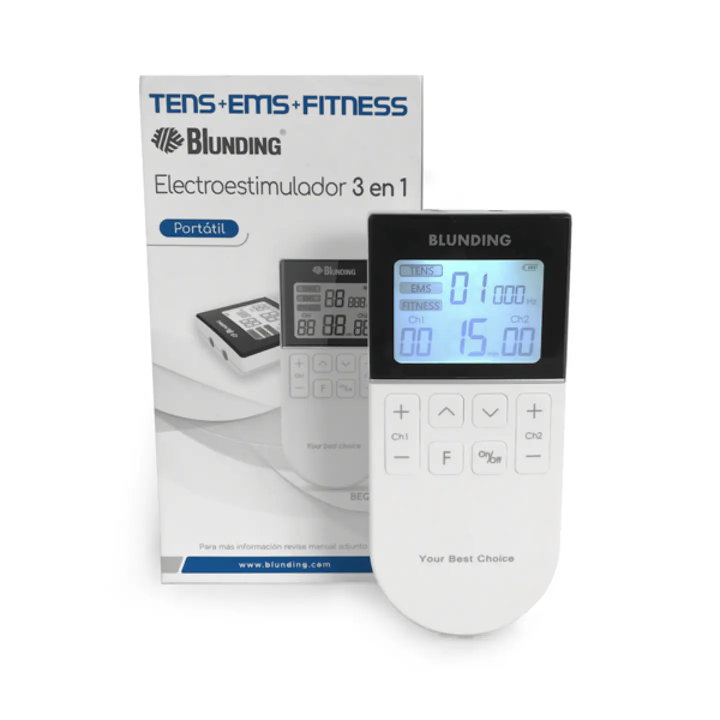 TENS EMS fitness 2 canales - Blunding 1