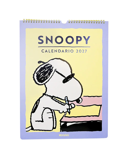 Calendario pared 2027 Mooving Snoopy
