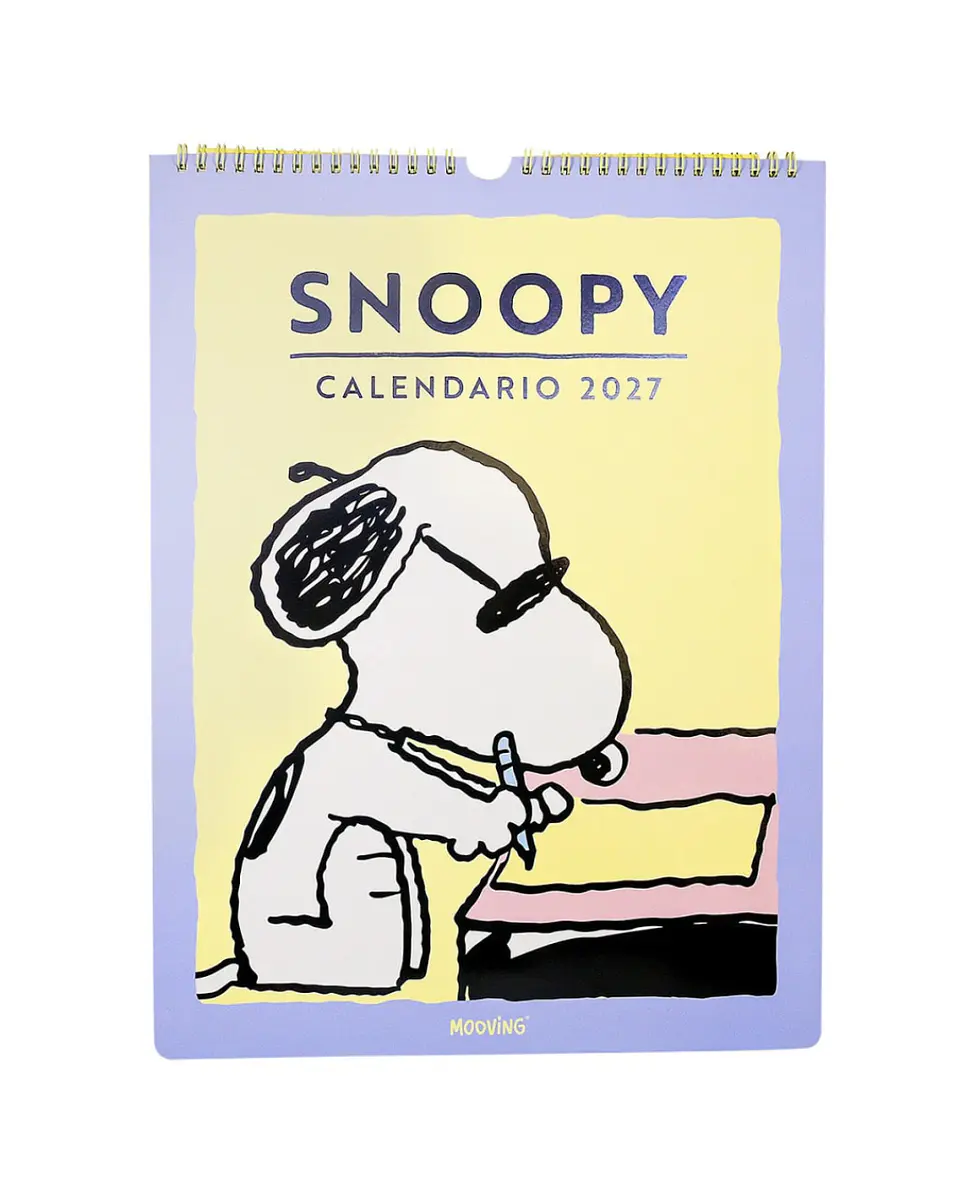 Calendario pared 2027 Mooving Snoopy 1