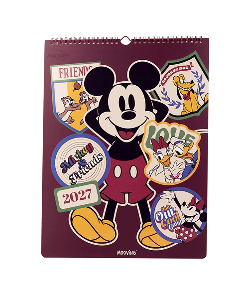 Calendario pared 2027 Mooving Mickey