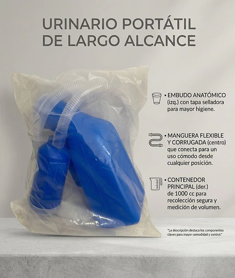 PATO CON TAPA Y MANGUERA