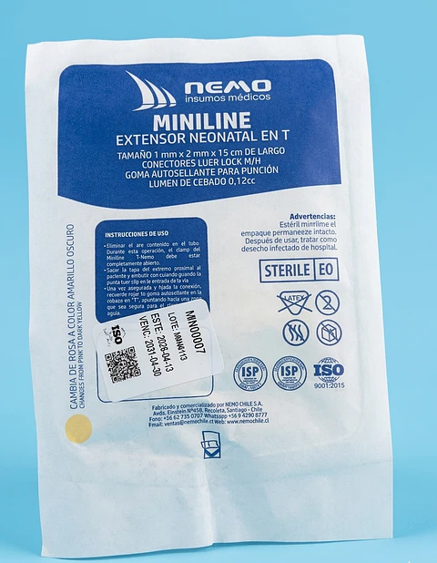 ALARGADOR MINILINE EXTENSOR NEONATAL EN T - UNIDAD