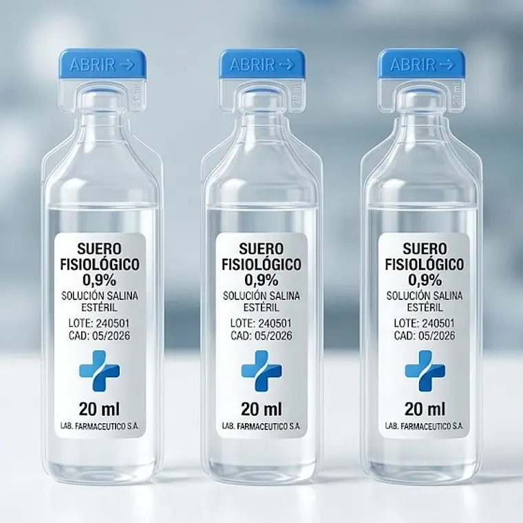 SUERO FISIOLOGICO 20 ML - UNIDAD 1