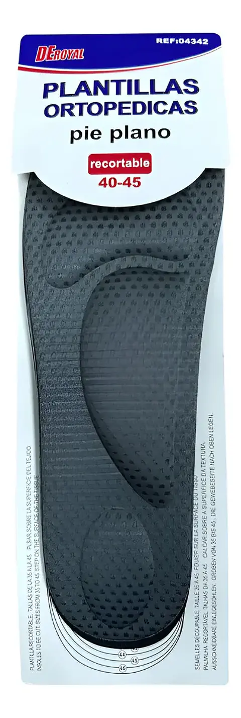 PLANTILLAS PIE PLANO N°40-45