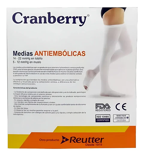 MEDIAS ANTIEMBÓLICAS - CRANBERRY