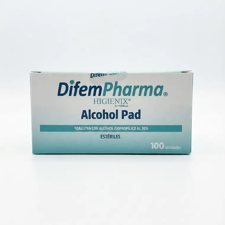 ALCOHOL PAD CAJA 100 UNIDADES 1