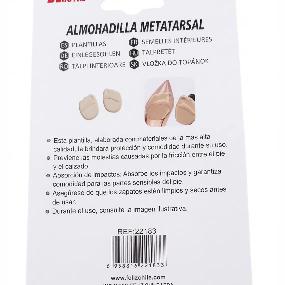 ALMOHADILLA METATARSAL PARA TACONES 2