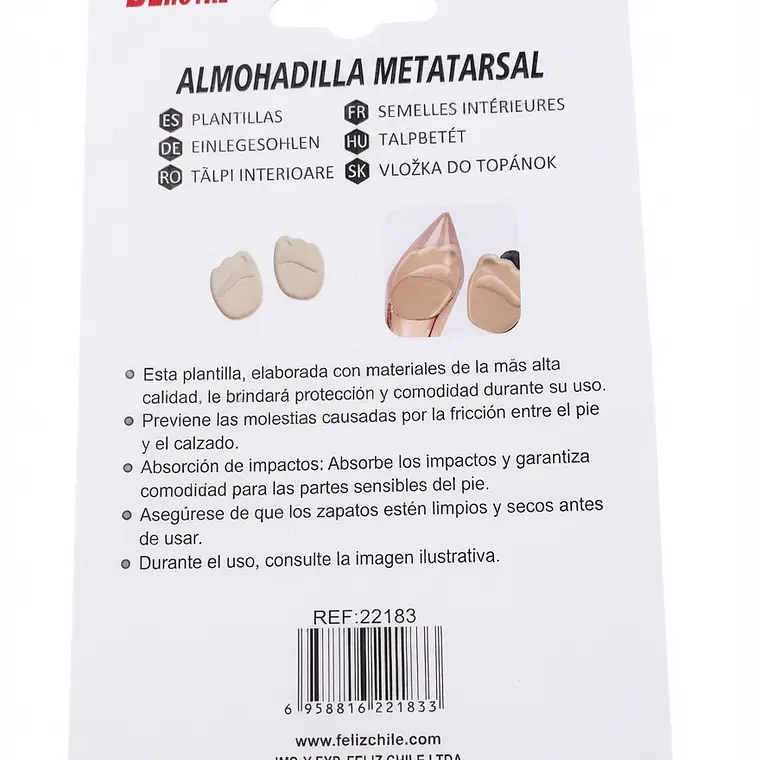 ALMOHADILLA METATARSAL PARA TACONES 2