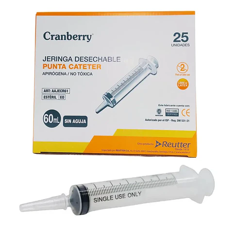 JERINGA 60ml punta cateter - caja