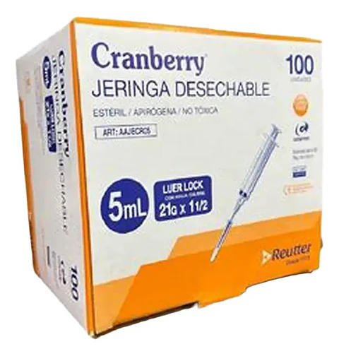 jeringa des. 5ml - Aguja 21g x 1 1/2'' caja