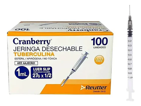 jeringa des. tuberculina 1 ML - caja