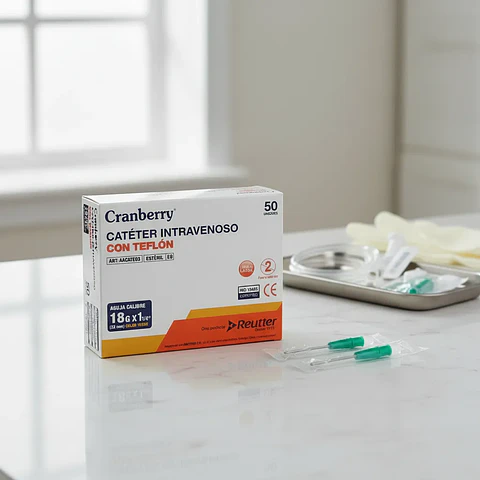 CATETER INTRAVENOSO CON TEFLON 18GX32MM