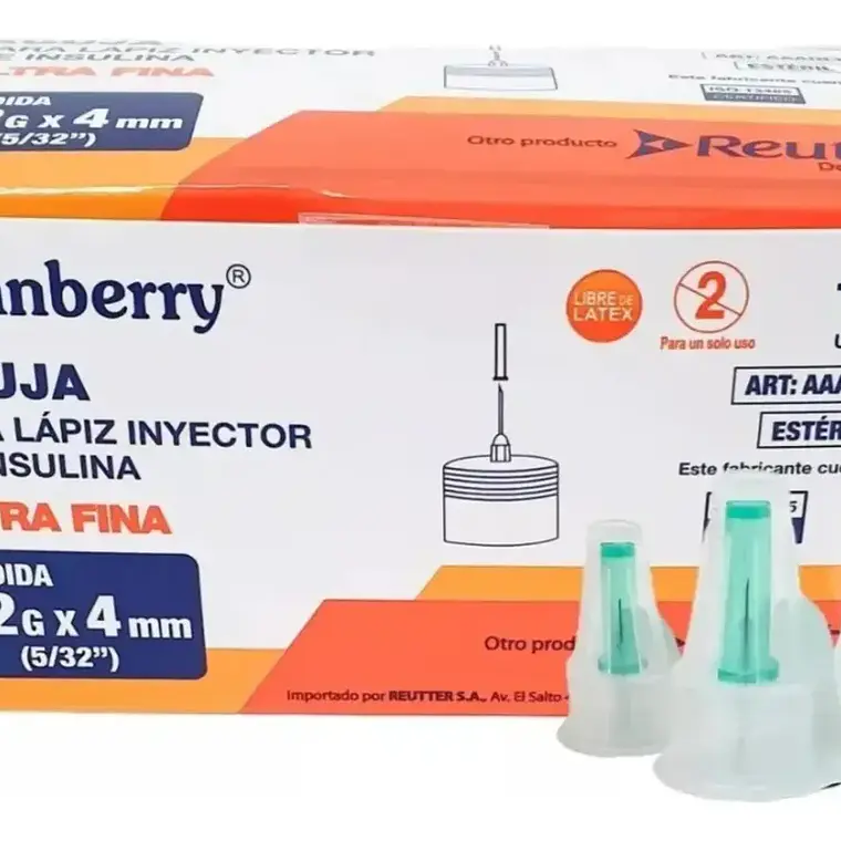 AGUJA PARA LAPIZ INYECTOR INSULINA 32G 1