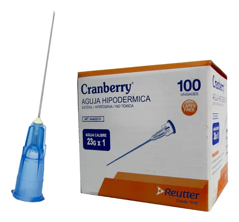 AGUJA HIPODERMICA 23G-UNIDAD