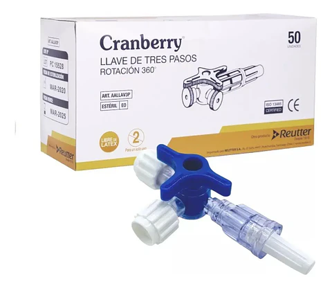 LLAVE 3 PASOS ROTACION 360° CRANBERRY