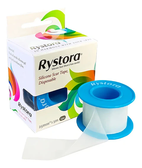 ROLLO DE SILICONA PARA CICATRICES 2.5CMX1.5M RYSTORA