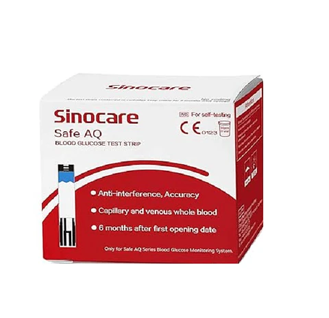 TIRAS REACTIVAS GLUCOSA TEST 100 UNIDADES SINOCARE