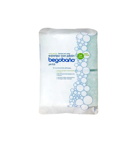 esponja con jabon BEGOBAÑO -24 UNIDADES