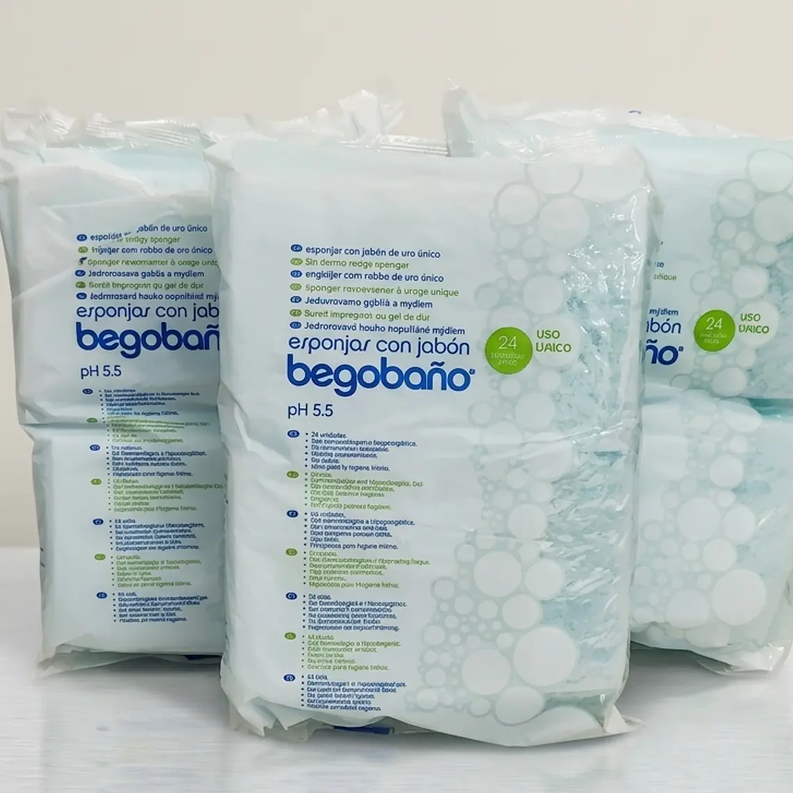 esponja con jabon BEGOBAÑO -24 UNIDADES 3