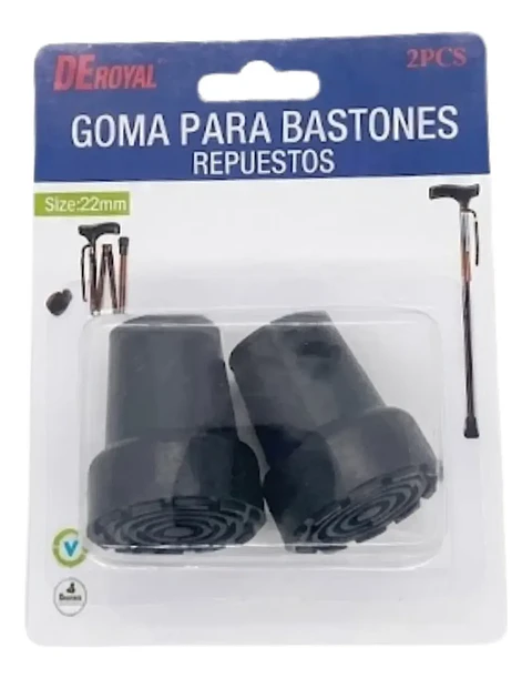 GOMA PARA BASTON 2UNIDADES DEROYAL