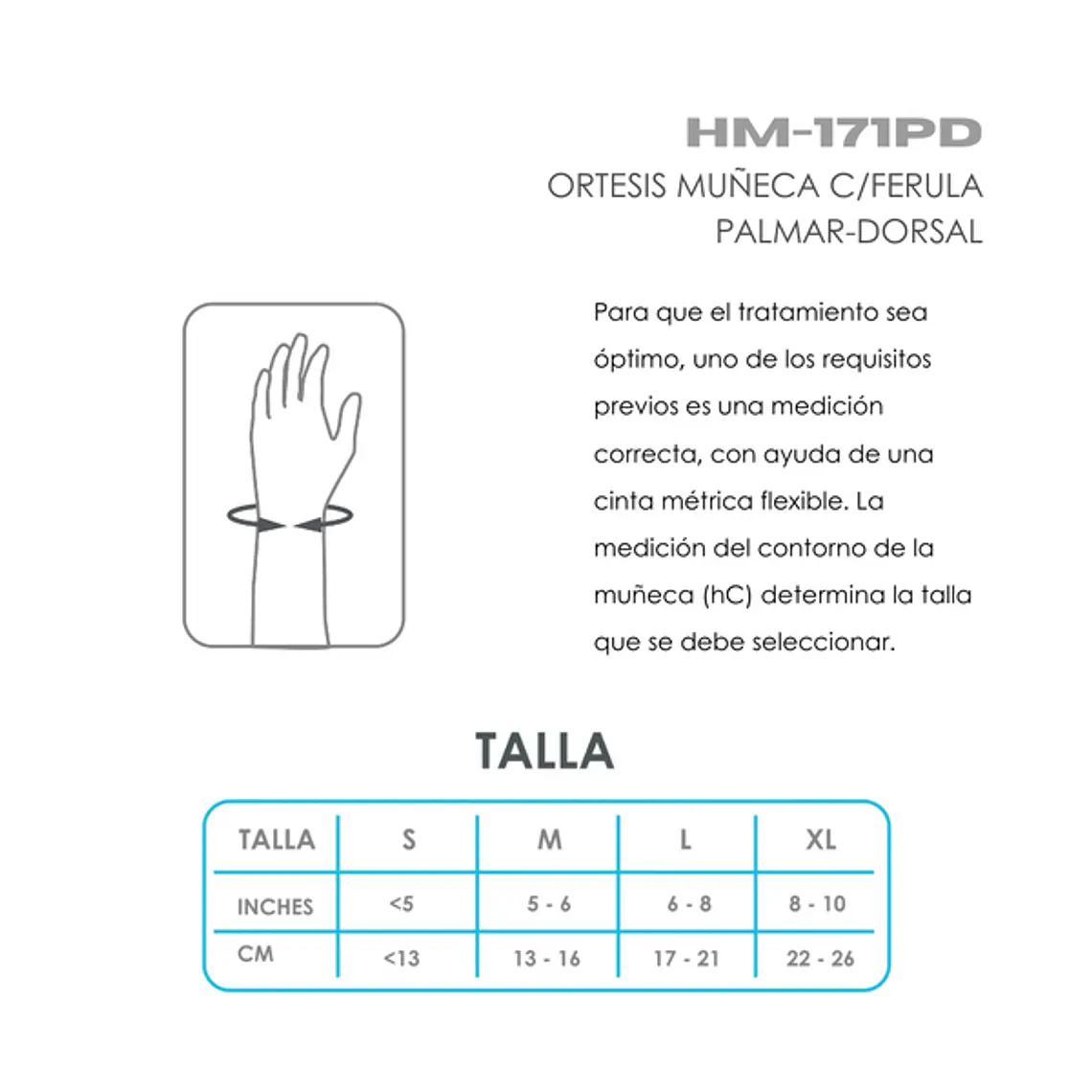 ORTESIS DE MUÑECA CON FERULA PALMAR - IZQUIERDA 3