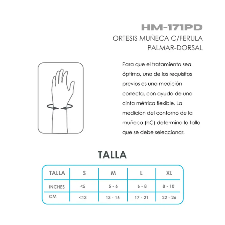 ORTESIS DE MUÑECA CON FERULA PALMAR - DERECHA  3