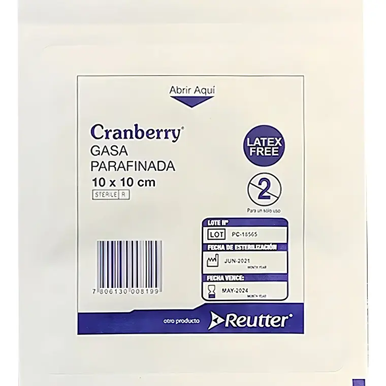 GASA PARAFINADA 10X10CM ESTERIL CAJA 10 UNIDADES 2