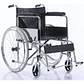 SILLA DE RUEDAS CROMADA PLEGABLE - Miniatura 1