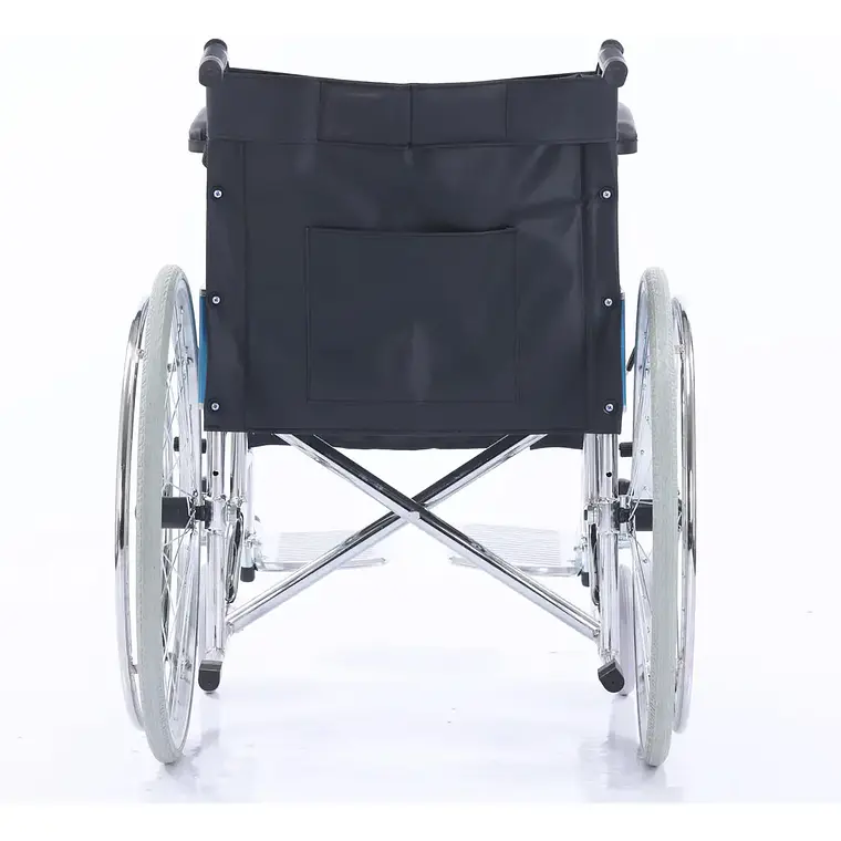 SILLA DE RUEDAS CROMADA PLEGABLE 2