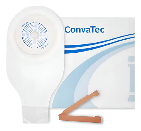BOLSA OSTIOMIA / COLOSTOMIA DRENABLE CON PINZAS RECORTABLE 19 -64 MM