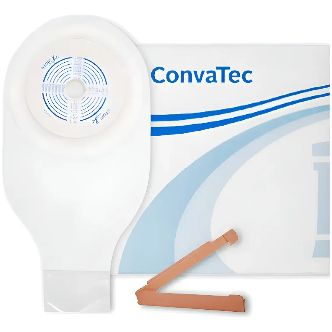 BOLSA OSTIOMIA / COLOSTOMIA DRENABLE CON PINZAS RECORTABLE 19 -64 MM 1