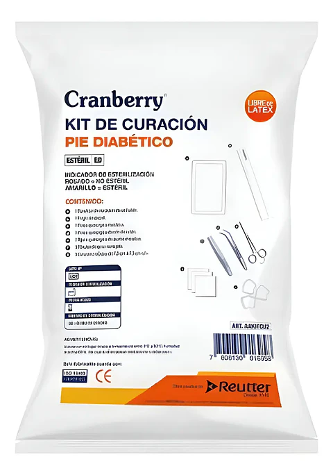 KIT DE CURACION PIE DIABETICO ESTERIL