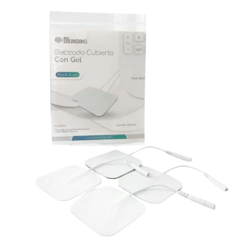 ELECTRODO CUBIERTO CON GEL 4X4 PACK 4 UNIDADES - BLUNDING