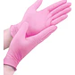 GUANTES NITRILO ROSADOS TALLA M - Miniatura 1