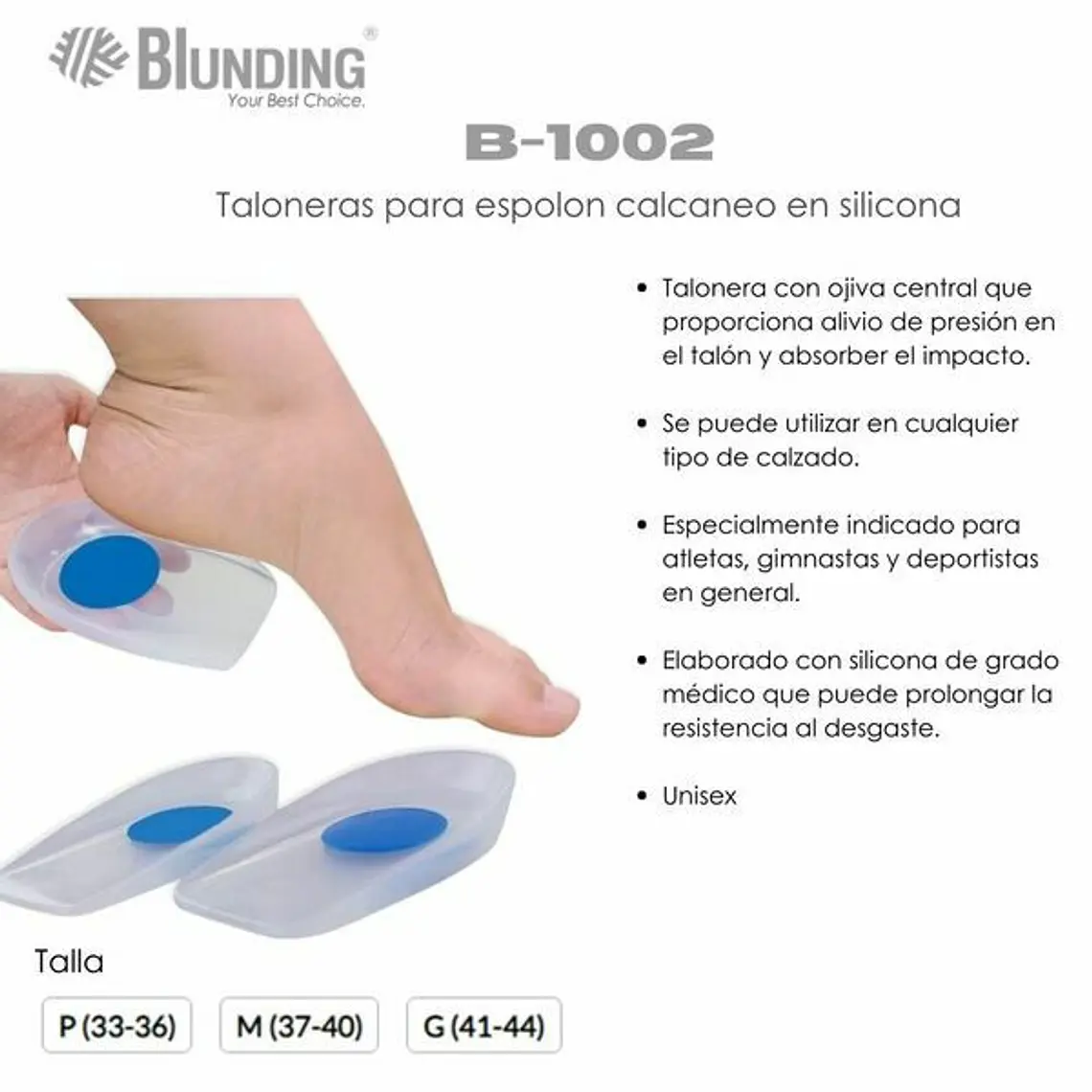 TALONERA DE GEL SILICONA SOFT - TALLA L 2