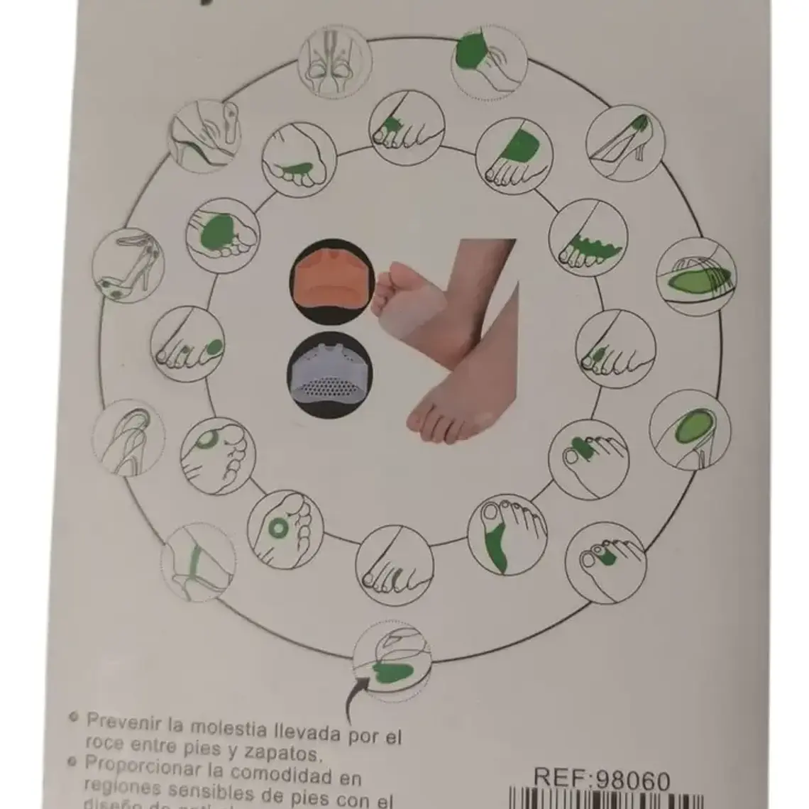 COJIN DE COMODIDA METARTARSO CON AGUJEROS - UN PAR 3