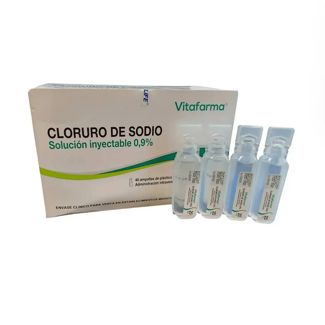 CAJA SUERO FISCIOLOGICO 20 ML - 40 AMPOLLA 1