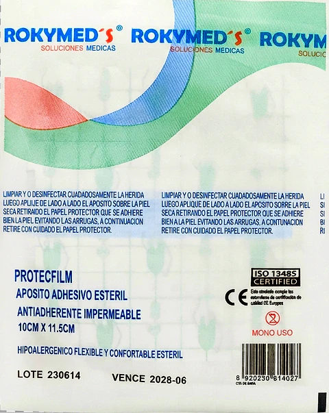 APOSITO ADHESIVO TRANSPARENTE 10cm x 11.5 cm - UNIDAD