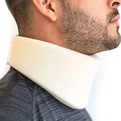 CUELLO BLANDO CON COSTURA BLANCO - TALLA M